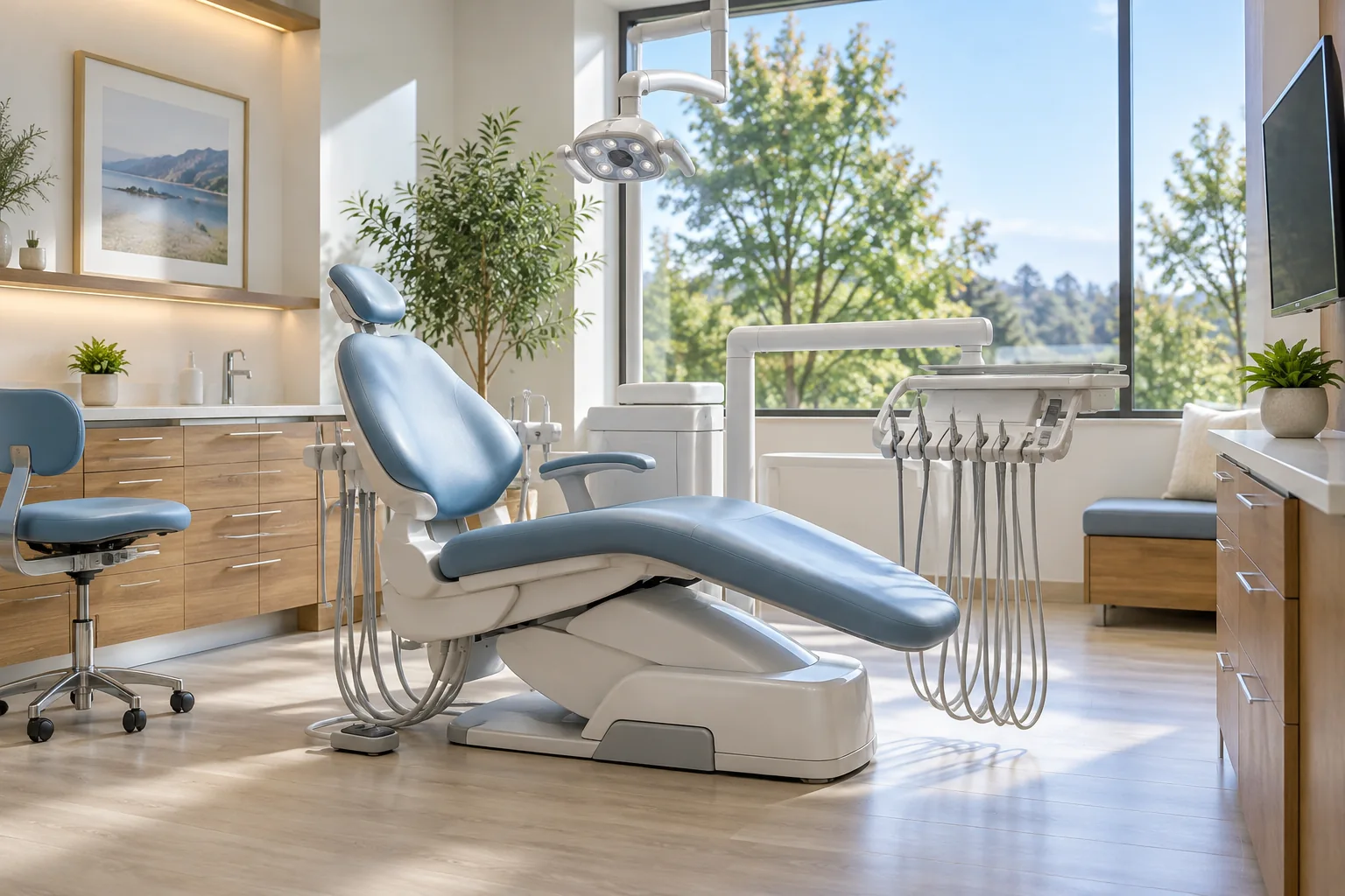 Illustrative contemporary dental treatment room
